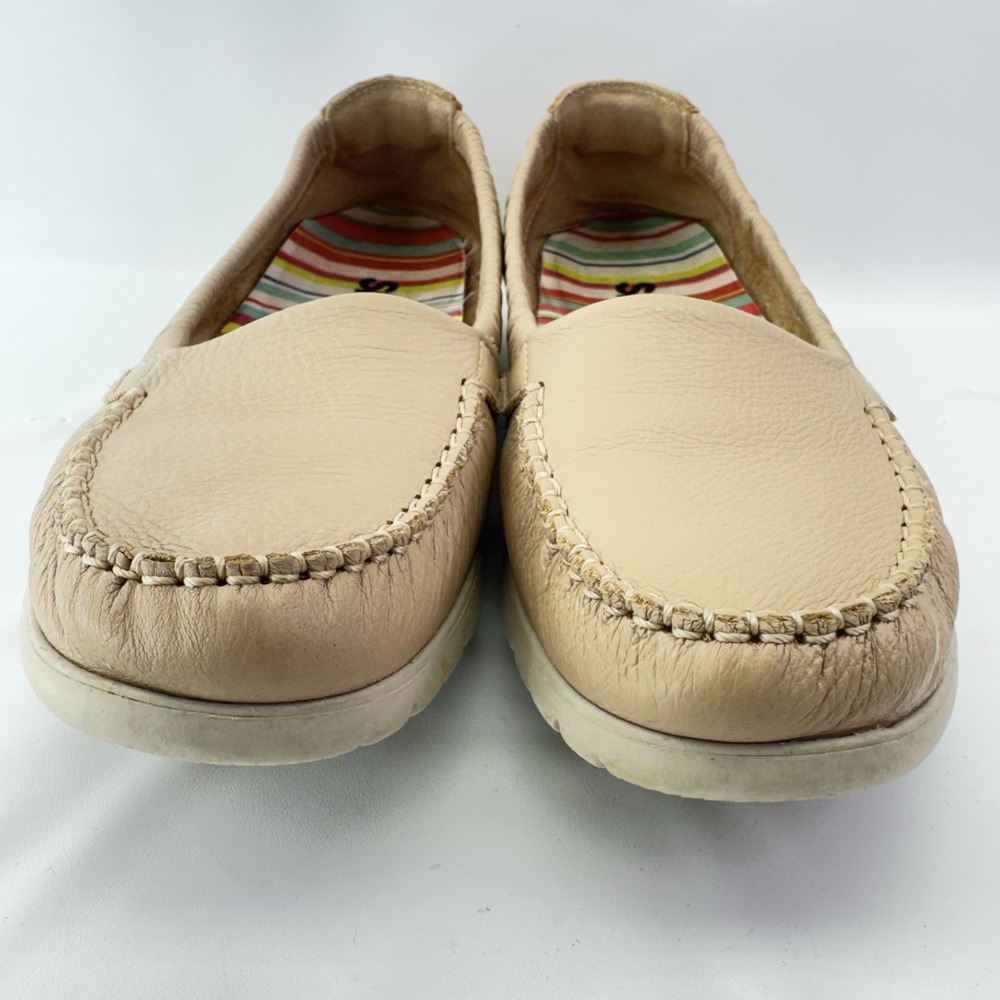 SAS Women's 8.5 M Sunny Latte Flats Slip On Comfort Shoes Beige Moccasin Style - Picture 5 of 9